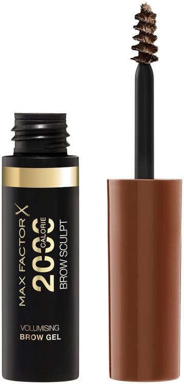 Max Factor 2000 Calorie Volumizing Brow Gel 004 Black Brown 4,5 ml nestemäinen kulmaväri