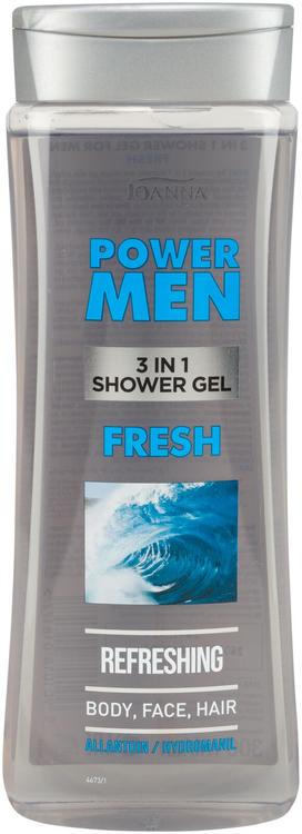 Power Men 3 in 1 suihkugeeli fresh 300ml