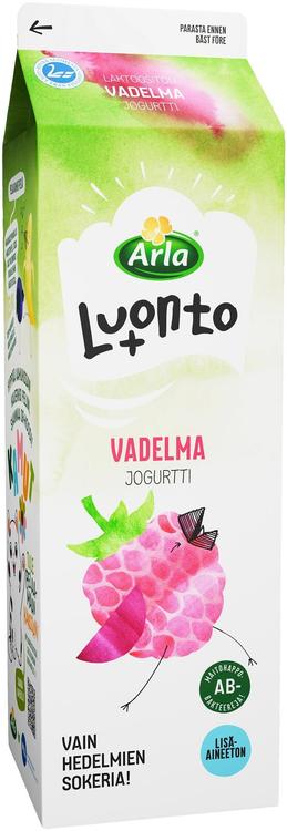 Arla Luonto+ AB laktoositon vadelma jogurtti 1 kg