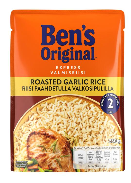 Ben's Original Valmisriisi Paahdetulla valkosipulilla (250 g)