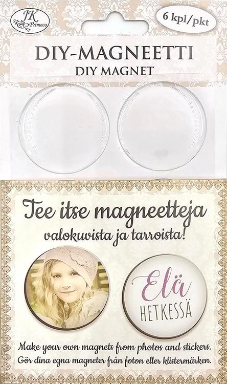 J.K. Primeco DIY-magneetti pyöreä 4cm 6kpl