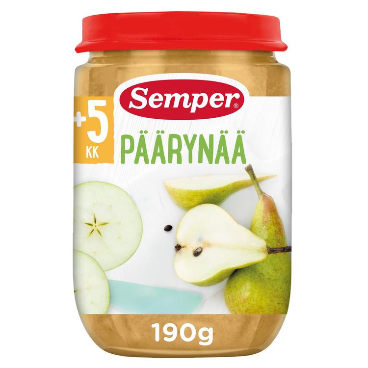 Semper Päärynää & omenaa 5kk hedelmäsose 190g