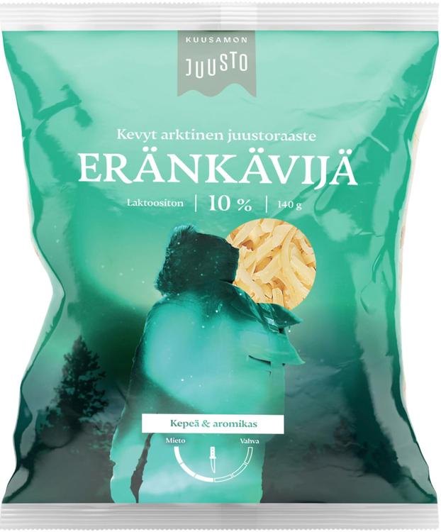 Kuusamon Juusto Eränkävijä 10% raaste 140 g