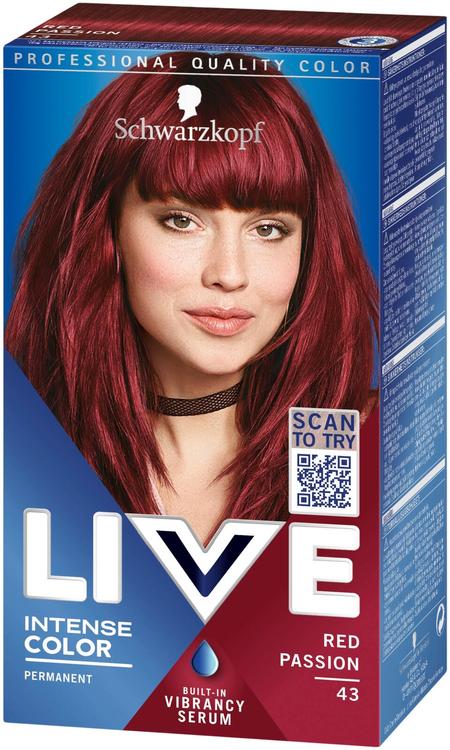 Schwarzkopf LIVE 43 Red Passion hiusväri