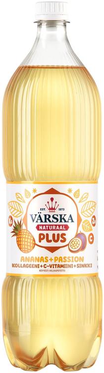 Värska Naturaal Plus Ananas-Passion kollageeni + C-vitamiini+sinkki 1,5L