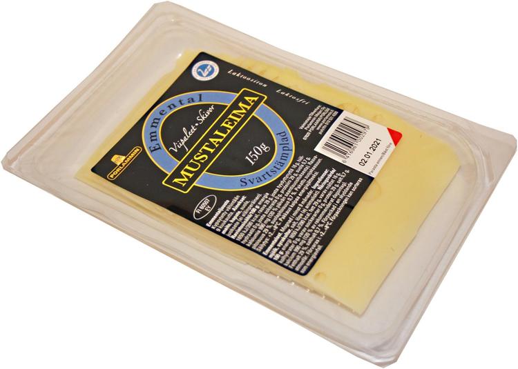 Porlammin mustaleima 150g emmentaljuustoviipale