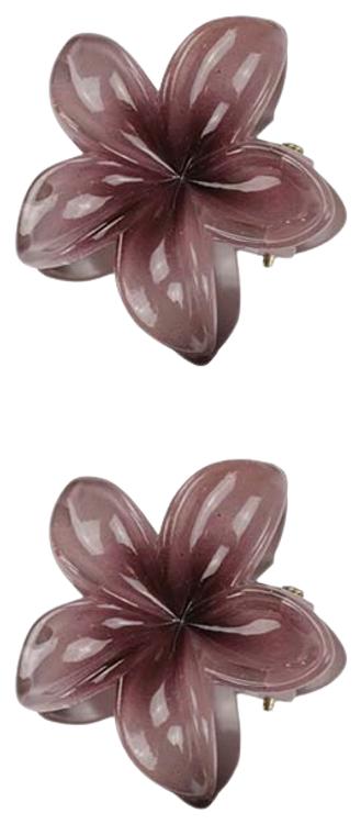 Accessories with Style Hiussolki kukka 4,5cm mokka 2kpl