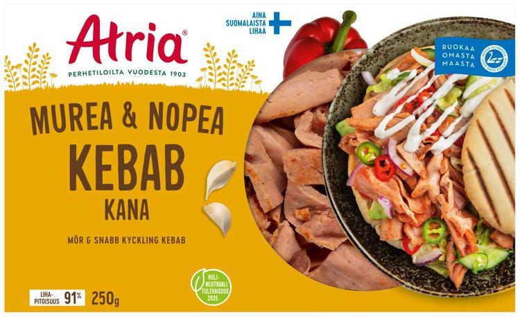 Atria Murea & Nopea Kana Kebab 250g