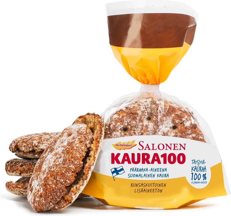 Perheleipuri Salonen Kaura100 4/240g kauraleipä, halkaistu