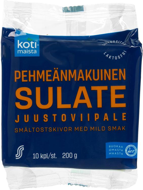 Kotimaista Pehmeänmakuinen sulatejuustoviipale 200 g