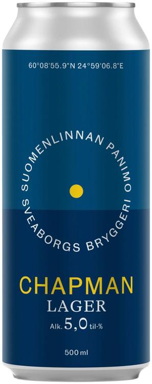 Suomenlinnan Panimo 50cl Chapman Lager 5% tölkki olut