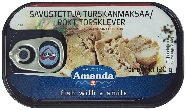 Amanda savustettua turskanmaksaa 120 g