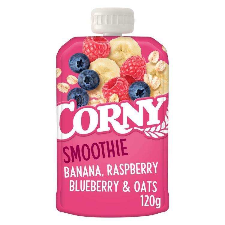 Corny Smoothie banaani, vadelma, mustikka & kaura 120g