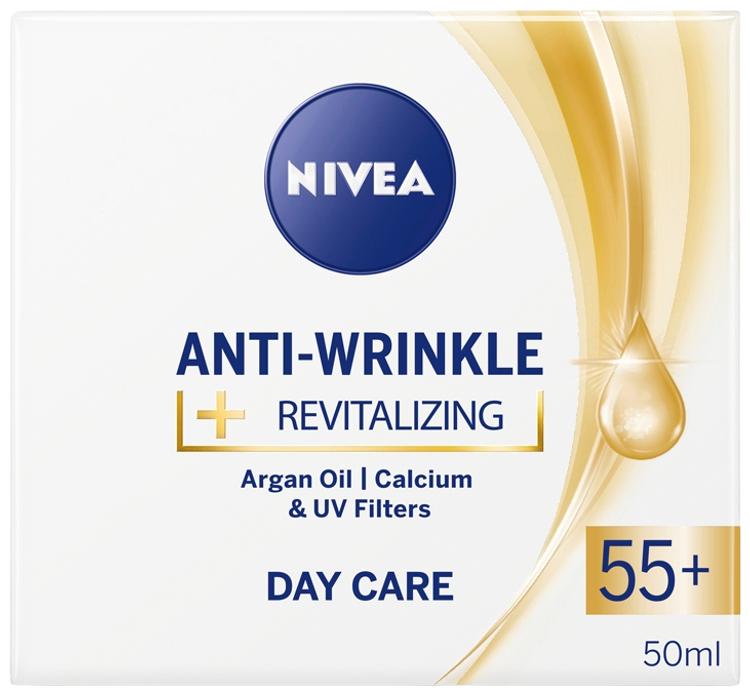 NIVEA 50ml Anti-Wrinkle + Revitalizing Day Care 55+ -päivävoide