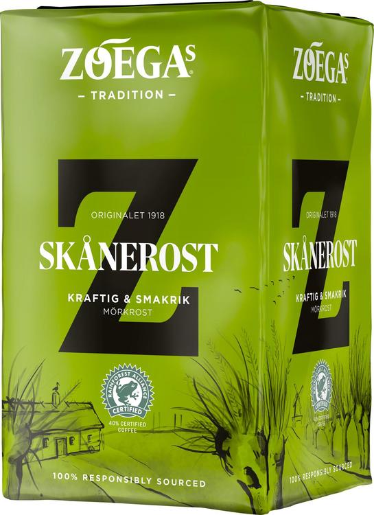 Zoégas 450g Skånerost tummapaahtoinen suodatinkahvi