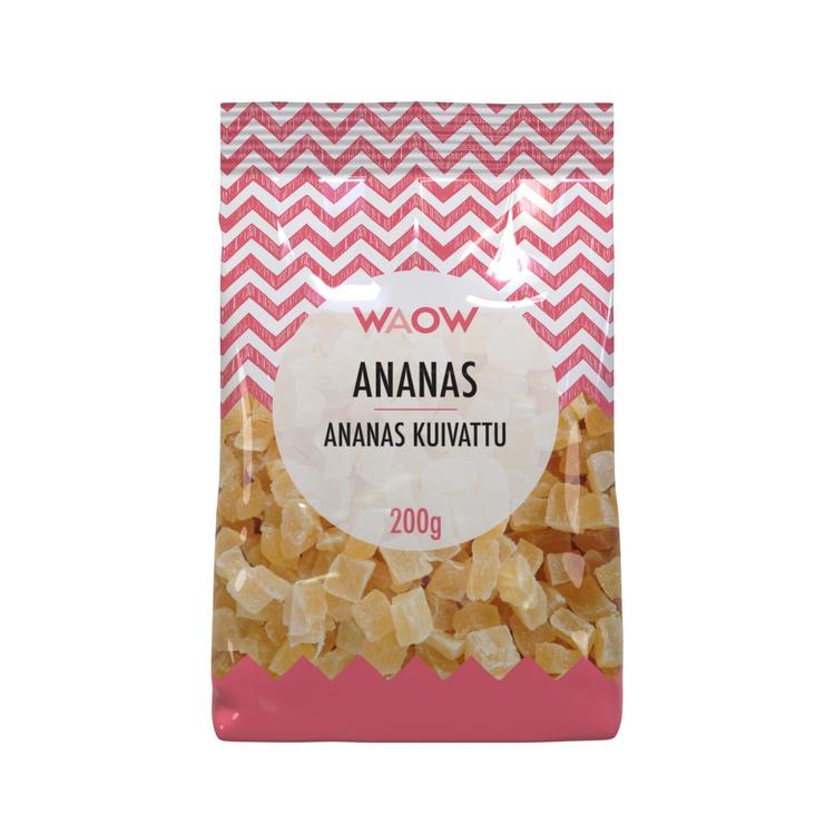 WAOW Ananas kuivattu 200 g