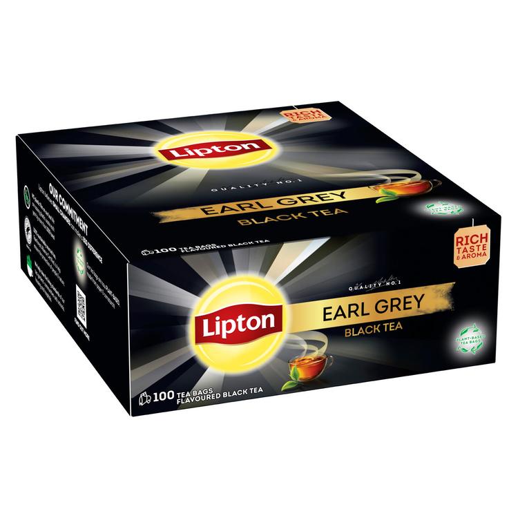 Lipton 100ps Earl Grey musta tee