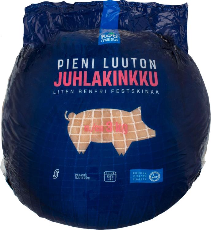 Kotimaista luuton juhlakinkku n. 3 kg pakaste