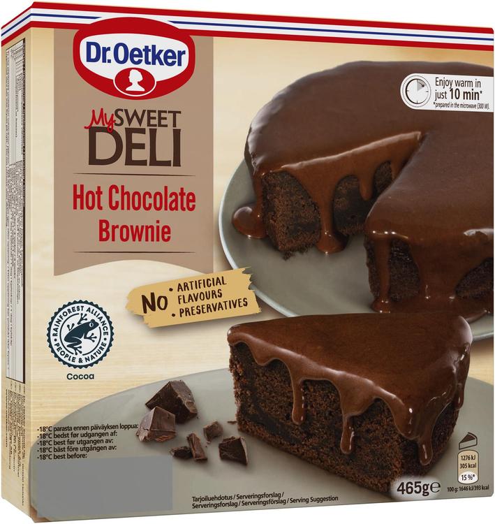 Dr. Oetker My Sweet Deli Hot Chocolate Brownie pakastekakku 465 g