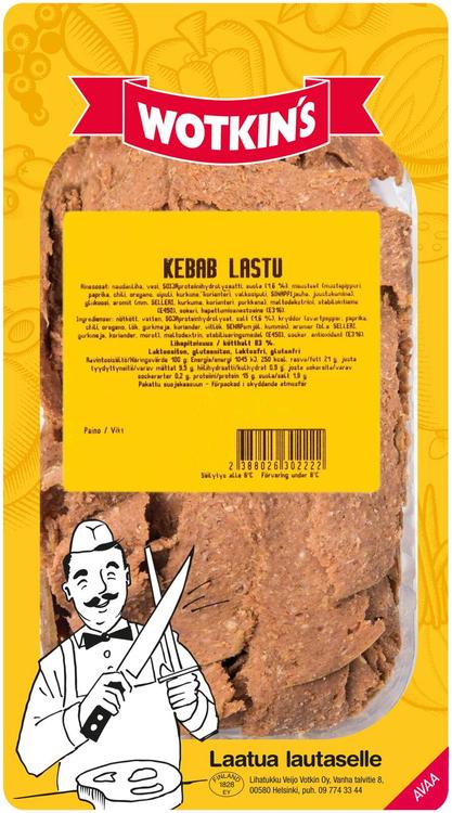 Wotkin´s 250-350g Kebab-lastu