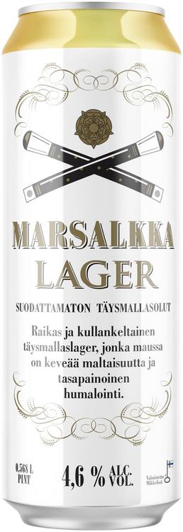 Marsalkka Lager 4,6% olut 0,568l tölkki