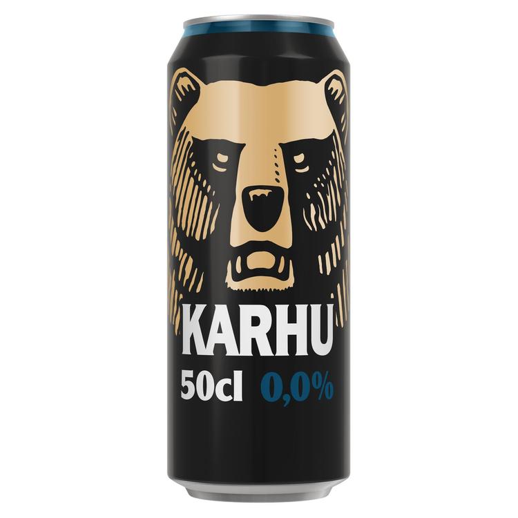 Karhu Alkoholiton Lager olut 0,0% tölkki 0,5 L