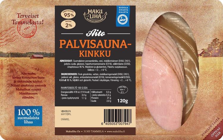 Makuliha Aito palvisaunakinkku 120g siivu