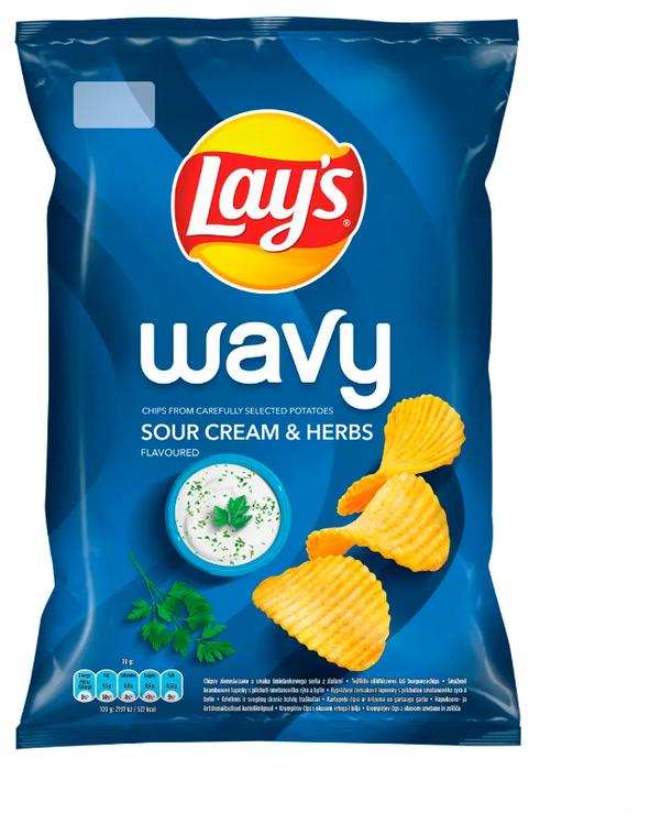 Lay's Wavy Kartulikrõpsud Hapukooremaitselised 120g