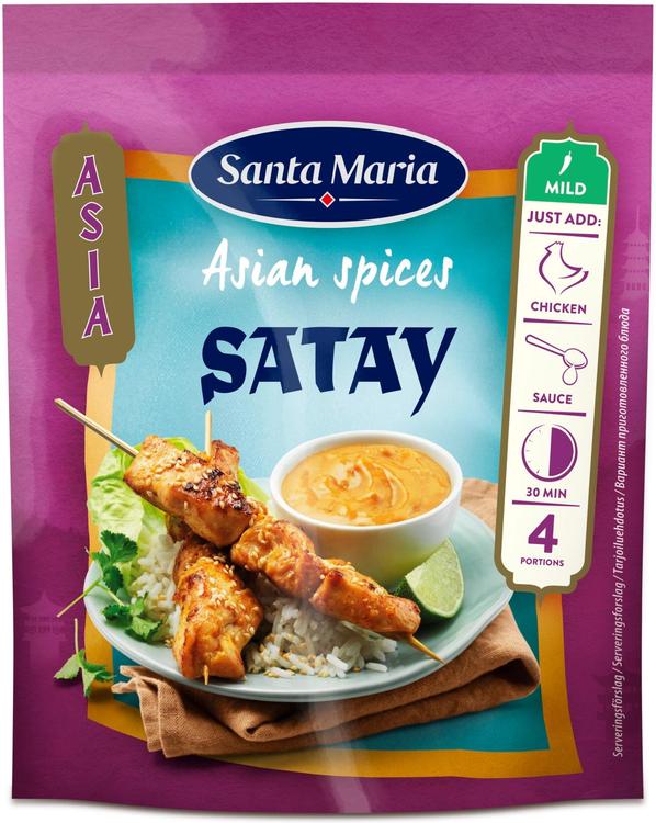 Santa Maria Asian Spices Satay aasialainen mausteseos 35g