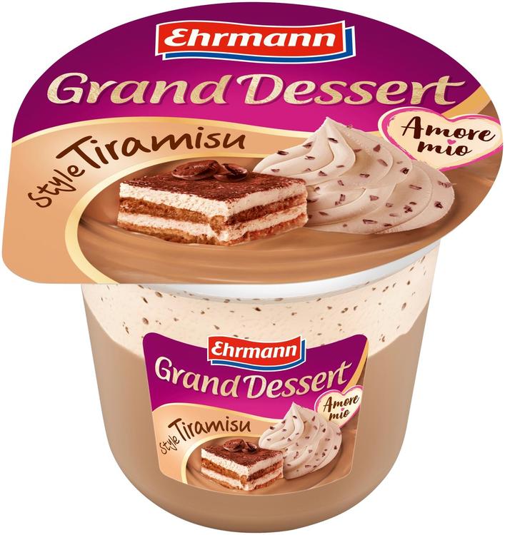 Ehrmann Grand Dessert kahvivanukas kermavaahdolla style tiramisu 190 g