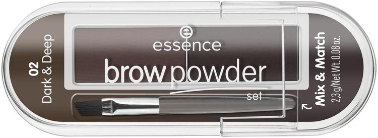 essence brow powder set 02 dark & deep 2.3 g