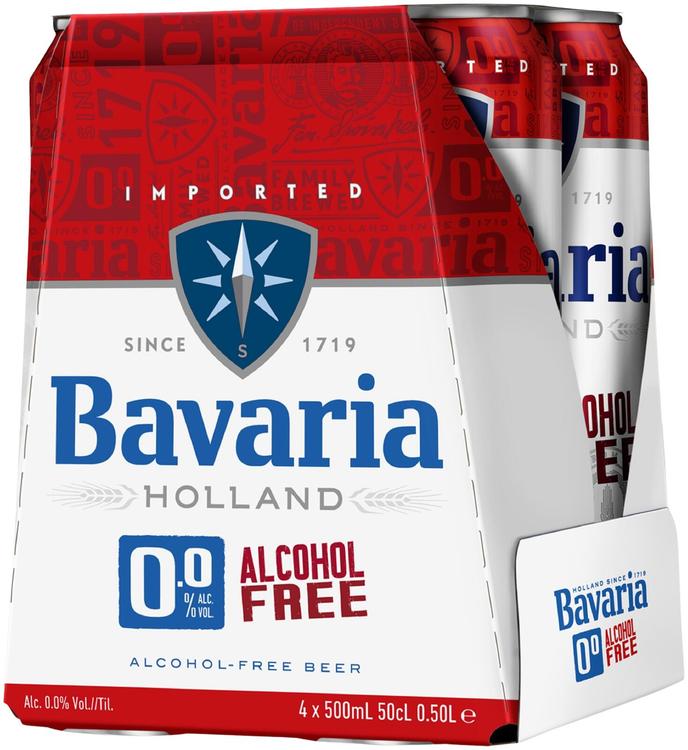 Bavaria 0,0% Premium Original Non-Alcoholic Beer 50 cl tölkki alkoholiton olut