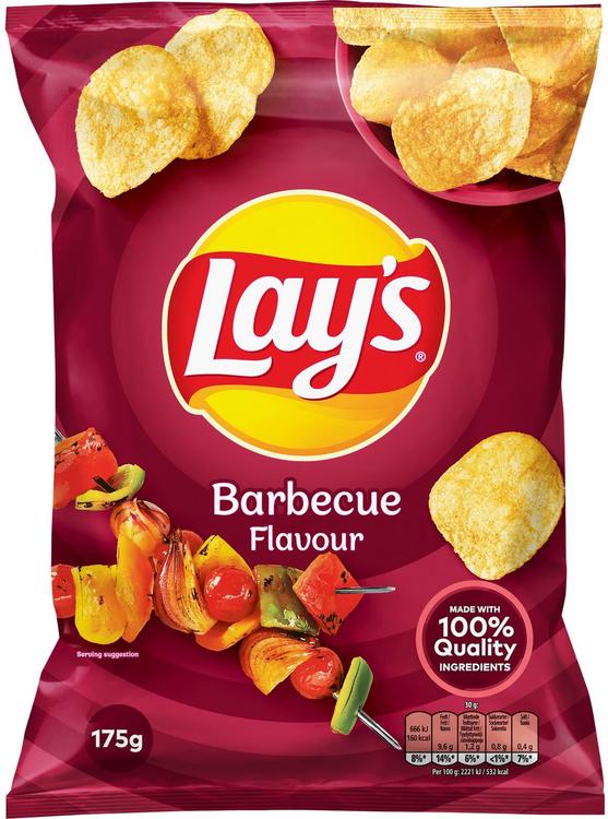 Lay's barbecue maustettu perunalastu 175g