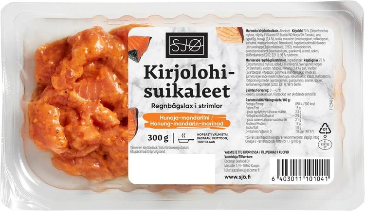 SJØ kirjolohisuikaleet hunaja-mandariini 300g