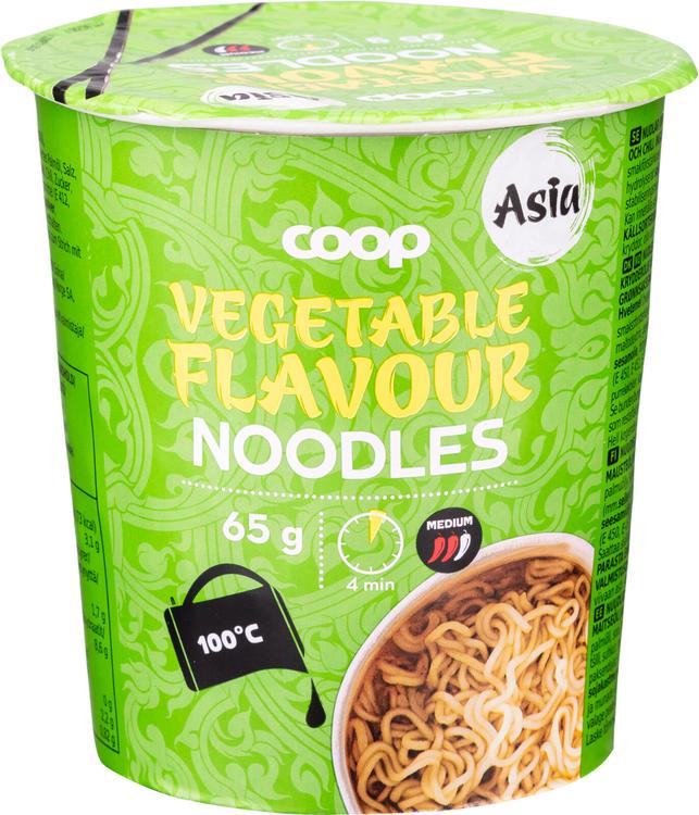 Coop Asia vihannesten makuinen kuppinuudeli 65 g