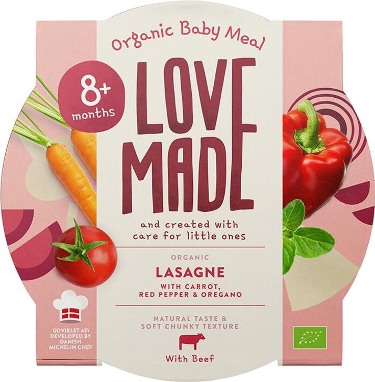 LoveMade Luomu lasagnea 8KK 185g