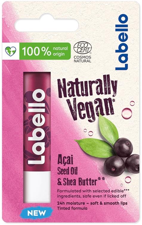 Labello 5,2ml Naturally Vegan Açai Seed Oil -huulivoide