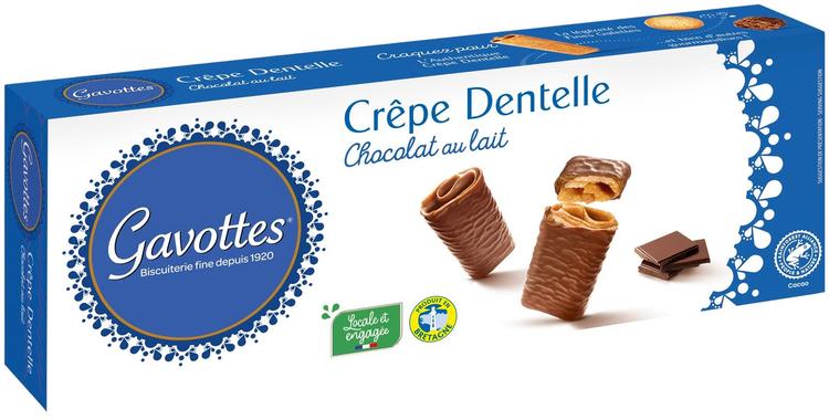 Gavottes Crêpe Dentelle maitosuklaakeksi 90g
