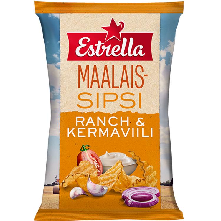 Estrella Maalaissipsi Ranch 180g