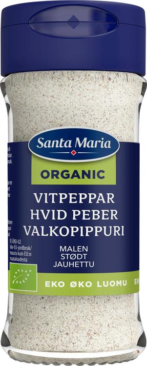 Santa Maria Valkopippuri jauhettu Luomu, purkki 35g