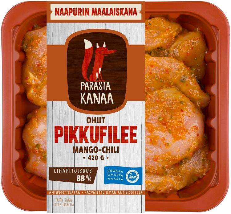 Naapurin Maalaiskanan ohut pikkufilee, mango-chili 420g