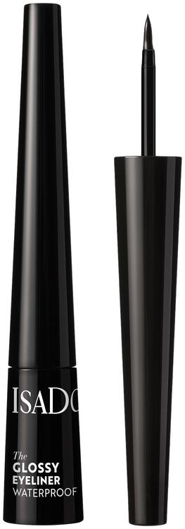 IsaDora The Glossy Eyeliner nestemäinen rajauskynä, Chrome Black 2,5 ml