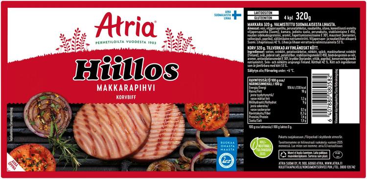 Atria Hiillos Makkarapihvi 320g