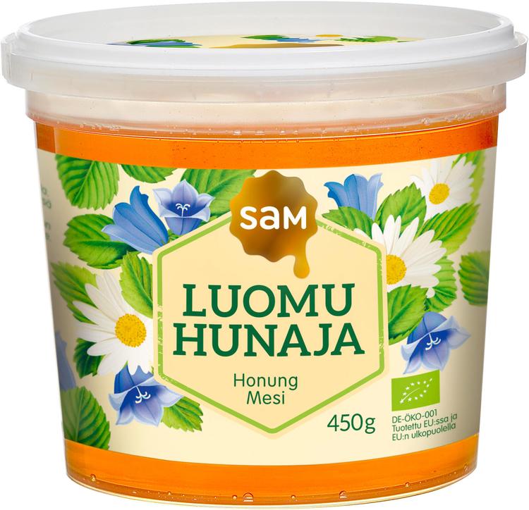 Hunajainen SAM Luomuhunaja 450g