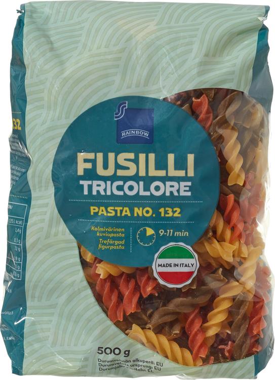 Rainbow 500g Fusilli Tricolore