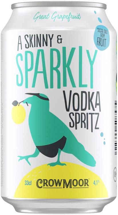 Crowmoor Vodka Spritz Great Grapefruit maustettu alkoholijuoma 4,1 % tölkki 0,33 L