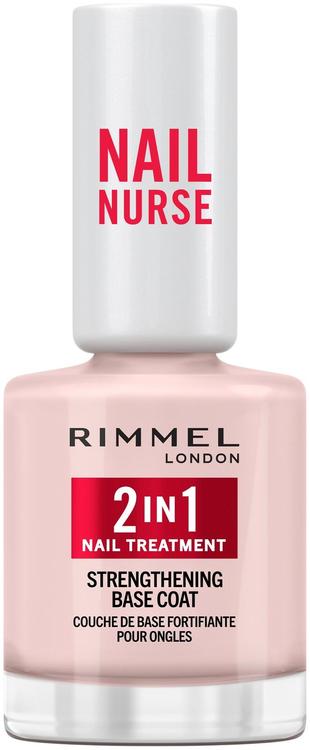 Rimmel Nail Nurse Base Coat & Strenghtener 2in 1 12 ml aluslakka