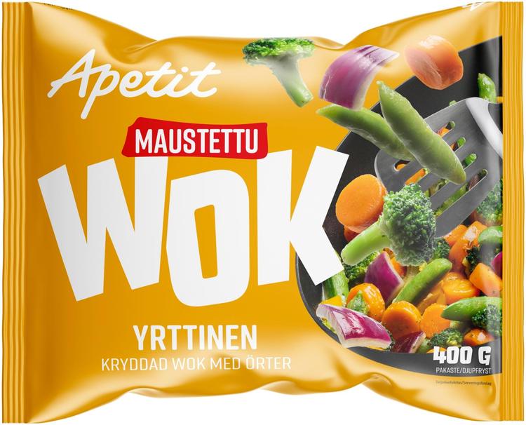 Apetit 400g Maustettu Wok Yrttiset pakaste