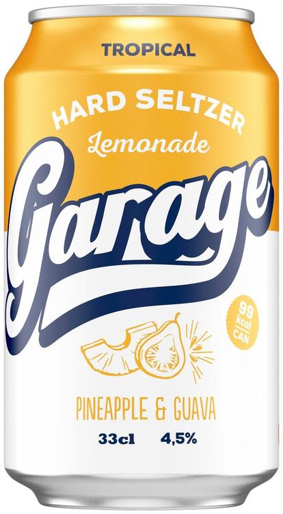 Garage Hard Seltzer Tropical Lemonade maustettu alkoholijuoma 4,5 % tölkki 0,33 L