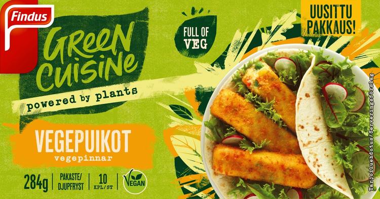 Findus Green Cuisine Vegepuikot 284g, pakaste